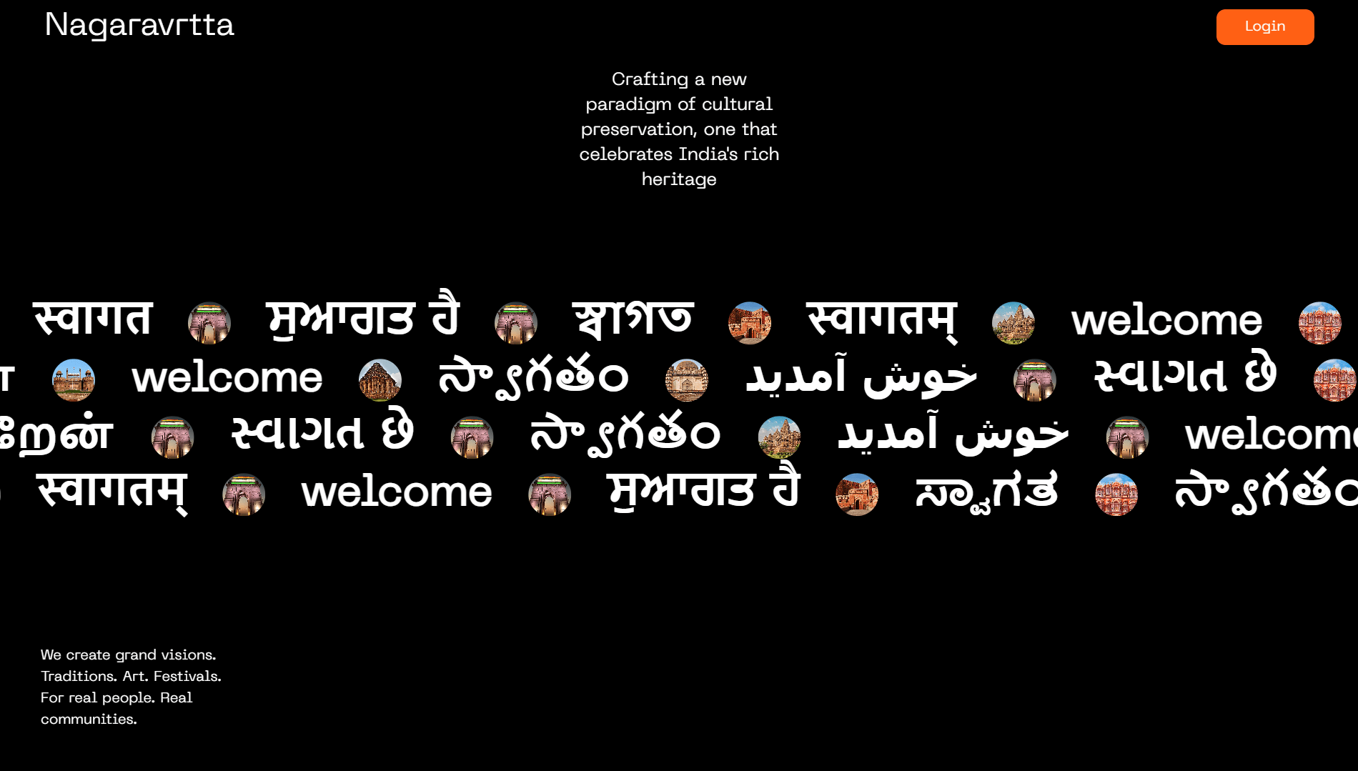 Main preview of Nagaravrtta website project
