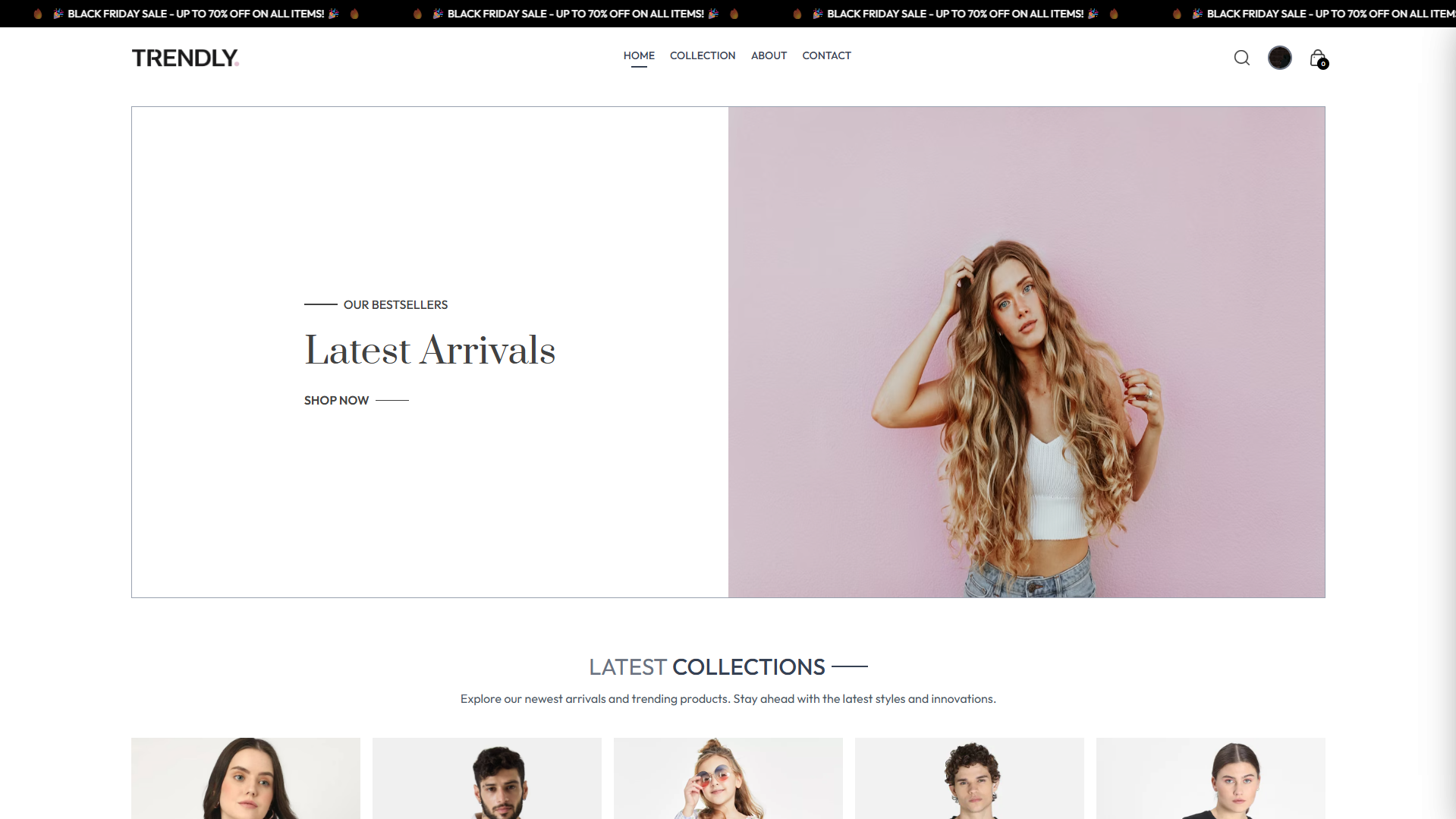e-commerce platform website project