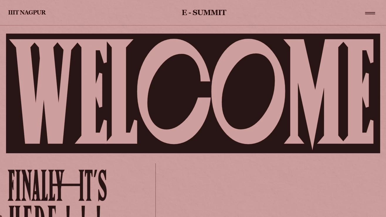 Hover version of ESummit-IIITN website preview